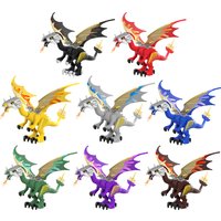 MOC Nine Colors Medieval Movable Ancient Dragon lotr Knights Building Blocks Ninja Action Figures Model toys for Kids Boys Gifts