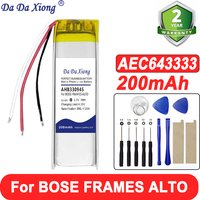 DaDaXiong Smart Audio Glasses Accessories 200mAh Battery for BOSE FRAMES ALTO AHB330945 Batteries