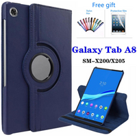 Case For Samsung Galaxy Tab A8 2021 Tablet Cover for Samsung Tab A8 10.5 SM-X200/SM-X205 360 Degree Rotating Leather Cover