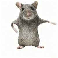 Funny Bendable Mouse Plush Keychain Poseable Rat Doll Keyring For Bag Charm Novelty Gag Gift