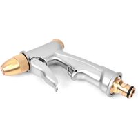 Metal Brass Nozzle High Pressure Spray Gun Garden Hose Pipe Water Gun for Lawn Car Wash Sprinkler Sprayer Adjustable Tool