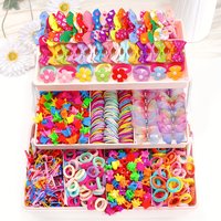 655 PCS Cute Hair Clips & Ties, Various Styles, Durable, Great for Daily & Festival Wear, Ideal Gift (No Box)