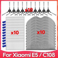 Fit For ( Xiaomi Robot Vacuum E5 / C108 / CDZC108 / BHR7969EU ) Side Brush Mop Filter Robot Vacuum Cleaner Accessory Spare Part