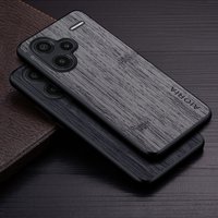 Case for Xiaomi Redmi Note 13 Pro Plus 4G 5G funda bamboo wood pattern Leather new phone cover Luxury coque case