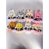 Staykids Plush Keychain Pendant SKZOO Plush Toy Black Pink Lei Angel Baby Clothes Tong Plush Animal Doll Christmas Birthday Gift