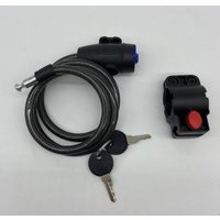 2 Keys Universal Portable Steel Cable Lock Anti Theft Safety Wire Rope Lock For Motorcycle Bicycle Electric Scooter Bike Helmet