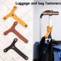2Pcs PU Leather Luggage Straps Gripper Set for Suitcase Carry on Baggage Secure Fixed Travel Accessories Organizer Belt Buckles