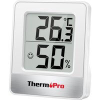 ThermoPro TP49 Mini Digital Indoor Room Thermometer Hygrometer For Home Weather Station Black White