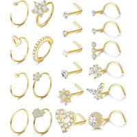 Bobisty Nose Ring Stainless Steel Nose Piercing Stud Septum Rings Lip Rings for Women Men
