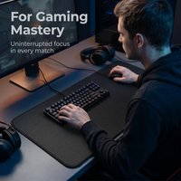 Large 90x40cm Gaming Mouse Pad Extended Desk Mat with Stitched Edge Non-Slip Rubber Base for PC Laptop Office And Home Use