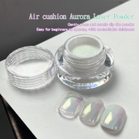 KANIU 0.2g/Jar Air Cushion Aurora Moonlight Mirror Nail Powder Fine Glitter Powder Mirror Effect High Adhesion Ombre Mirror Nail