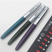 Yongsheng 601 High Quality Vacumatic Fountain Pen Multicolor Resin Body Silver Cap EF/F Nib Smooth Writing School Stationery