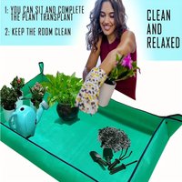 1 Planting Pad Thick and Foldable Portable Gardening Pad Suitable for Indoor Plant Transplantation and Soil Control Green Color