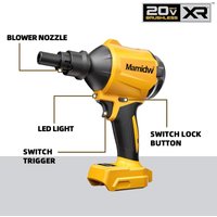 Brushless Air Blower Cordless Air Dust Removal Gun Multifunction Dusting Machine Inflator Tool For Dewalt 20V Battery PIN