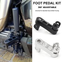 Universal For Sportster Dyna Softail Touring New 360° Adjustable Passenger Footpegs Mount Kit Foot Peg Clamp Extensions Bracket