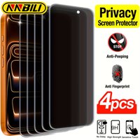 NNBILI 4Pcs Complete Coverage Tempered Glass Screen Protectors Designed For Various For iPhone 17 16 15 14 13 12 11Pro MAX Phone