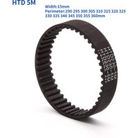 HTD 5M Timing Belt Pitch 5mm Width 15mm Closed Rubber Drive Belts Perimeter 290 295 300 305 310 315 320 325 330 335 -360mm