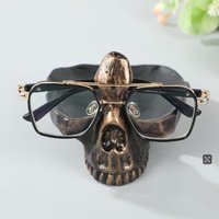 New Creative Design Skull Glasses Stand Craft Desktop Ornament Glasses Display Stand DIY Jewelry Storage Tray Home Decoration