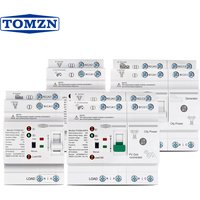 TOMZN Szyna DIN Mały Przełącznik Automatyczny Zasilania PV ATS 2P4P 63A 230V Podwójny Przełącznik Elektryczny Automatycznego Przełączania Zasilania Be