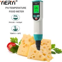 Yieryi Digital Ph Meter 0.00-14.00 Ph Water Quality Tester Monitor ATC For Food Aquarium Pool Drinking Water Hydroponics