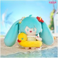 Hatsune Miku cartoon doll series plush doll plush pendant doll swimming circle cute backpack pendant
