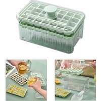 Ice Cube Mold Multifunctional Ice Maker 28/56 Grids Press Ice Tray Bucket with One-touch To Release Portable Ice Box Ice Cube