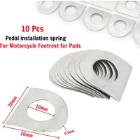 10pcs universal Spring washer For for Harley Spring leaf Motorcycle Durable Footrest Pads NEW car accessories