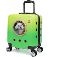 Pet Outdoor Portable Suitcase Cat Bag Dog Airline Approved Transport Carrier Space Bag Large Capacity Travel Trolley Case
