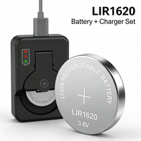 LIR1620 Rechargeable 3.6V Lithium Coin Battery Long-Lasting Power Direct Replacement for CR1620 for Electronic Devices
