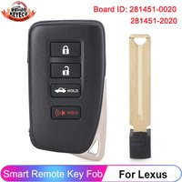 KEYECU 281451-0020 281451-2020 For Lexus ES300h ES350 GS350 GS450h IS200t IS250 IS300 IS350 Smart Car Remote Key FCC: HYQ14FBA