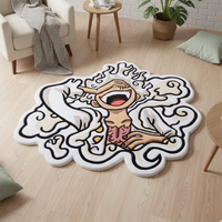 One Piece Luffy Gear 5 Nika Anime Rug Kawaii Manga Cartoon Carpet Non Slip Floor Mat Otaku Decor Aesthetic Bedroom Gift