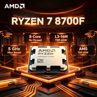 AMD Ryzen 7 8700F Desktop CPU Zen4 4nm 8C16T 5.0GHz 24MB Cache AM5 65W No IGPU AI High Performance Gaming Office Chip