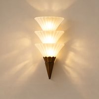 Lampa ścienna LED w stylu vintage, luksusowa, metalowa, szklana, do wystroju wnętrz, oświetlenie do salonu, willi, na schodki, do sypialni, oświetlenie przy łóżku.