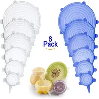 Adjustable Elastic Silicone Lid For Kitchen Accessory Food Storage Container Sealing Food Packaging Lid Accessories. Home Cover