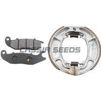 Motorcycle front and rear brake pad drum shoe kit set for Honda PCX 125 S PCX125S parts WW125AK 2018 2019 2020 2021 WW125 AK