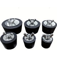 Winter Swimming Pool Pipe Anti-Freeze Plug Heavy-Duty Stainless Steel Plug Rubber Expansion Plug Pool Accessories pool cover