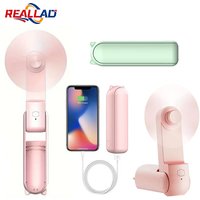 Portable Mini Fan USB Rechargeable 3-speed Adjustable Foldable Handheld Fan Suitable for Women, Student, Travel, Outdoor Use