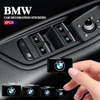 4pcs 16/17/18/19mm For Bmw M Performance Alpina X1 X3 X4 E87 E36 E46 E90 E39 F10 F16 X6 M3 Car Steering Wheel Sticker Decals