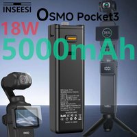 For DJI Osmo Pocket 3/Pocket 4 Battery Handle Osmo Pocket 3/4 Battery 5000mAh 18W