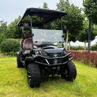 Affordable 48V Solar Golf Cart 4 Wheel Electric Club Car Golf Buggy Cart 4 Seater Electric Golf Carts with Lithium Battery