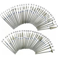61 Types Diamond Nail Drill Milling Cutter for Manicure Rotary Bits Cuticle Clean Accessories Dental Diamond Burs