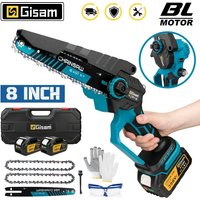 Gami 8 pouces scie électrique sans brosse tronçonneuse électrique sans fil travail du bois jardin taille scie outils pour Makita 18V batterie broches