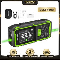 Huepar BLM-100G télémètre Laser double 200M unité de mesure Laser à faisceau vert outil de mesure de haute précision et rétro-éclairage LCD