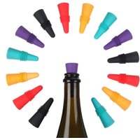 Wine Stoppers Silicone Wine and Beverage Bottle Cap Reusable Champagne Bottles Sealer for Keeping Wine Champagne Fresh