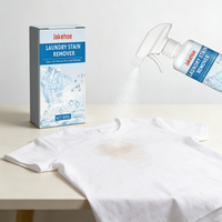 Jakehoe Laundry Stain Remover Powerful Decontamination Quickly Remove Non Irritating Stubborn Stains Clean Clothes Spray 60ml