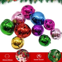 NEW 10pcs 30-40mm Christmas Jingle Bell, Silver Glitter Bells Hollow Out Star Sleigh Bell DIY Craft Xmas Tree Decor Pet Collar