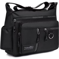 2024 New Men's Casual Crossbody Bag Large Capacity Waterproof Single Shoulder Travel Bag Business Nylon Zipper Soft Backpack