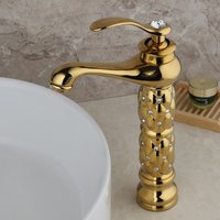 Brass Basin Bathroom Faucets Sink Water Taps Solid Cold&Hot Single Handle Tap Mixer