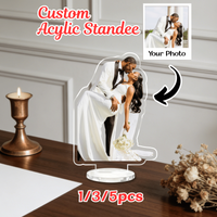 Custom Photo Wedding Acrylic Standee,Personalized Picture,Modern Design,Unique Decor,Colorful Figurine,Memorial Ornament