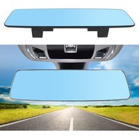 Rétroviseur intérieur de voiture en verre HD 2.5D Full Creen, lentille Micro courbure 3000R, Anti-éblouissement, grand angle, miroir bleu sans cadre